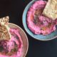 Feta, greek yogurt and beets add a Greek twist to this hummus recipes.