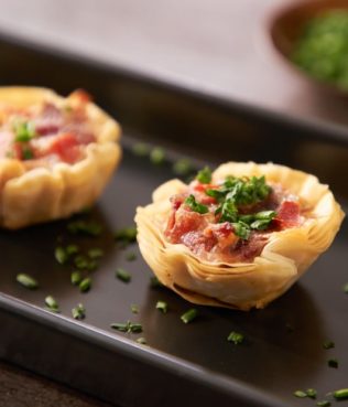 Pita Kaisarias in Phyllo Cups