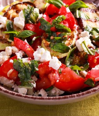 Zucchini Stir-Fry with Teardrop Tomatoes, Greek Herbs & Greek Feta
