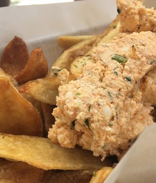 Fried Potatoes with Spicy Whipped Feta