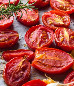 Oven-Dried Tomatoes with Greek Balsamic and Wild Oregano