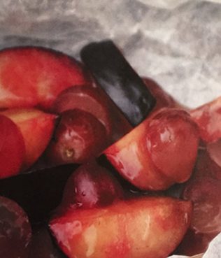 Grilled Summer Fruit Packets with Greek Wine and Greek Yogurt Grilled Summer Fruit Packets with Greek Wine and Greek Yogurt