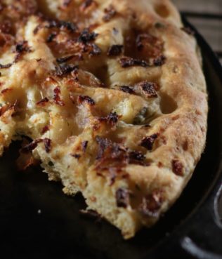 Focaccia with Wild Greek Herbs