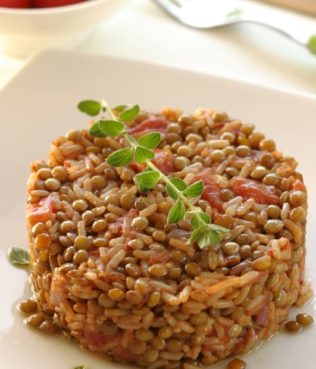 Lentil-Rice Pilaf from the Dodecanese