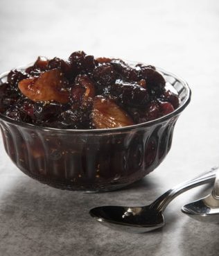 Cranberry-Fig Sauce with Warm Spices and Petimezi