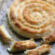Coiled cheese phyllo pie