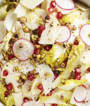 Endive Salad With Greek Honey Vinegar & Cretan Evoo