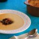 Santorini Fava Soup Garnished with Mushrooms & Capers