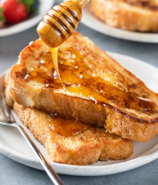 Vasilopita or Tsoureki French Toast