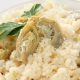 Spring artichoke risotto