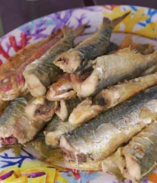 Pan-fried Red Mullets and Sardines