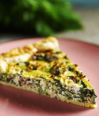 Tarta Spanaki - Spinach & Kalamata Olive Tart