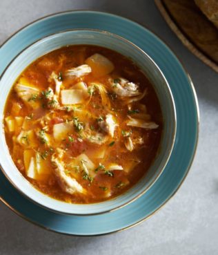 Protoyiahni - Tomato Chicken Noodle Soup