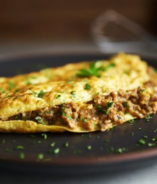 Avgokalamoura - Ground Meat Omelet