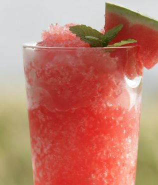 Watermelon Granita with Petimezi