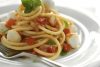 Spaghetti with Fresh Mastiha-Tomato Sauce and Bocconcini