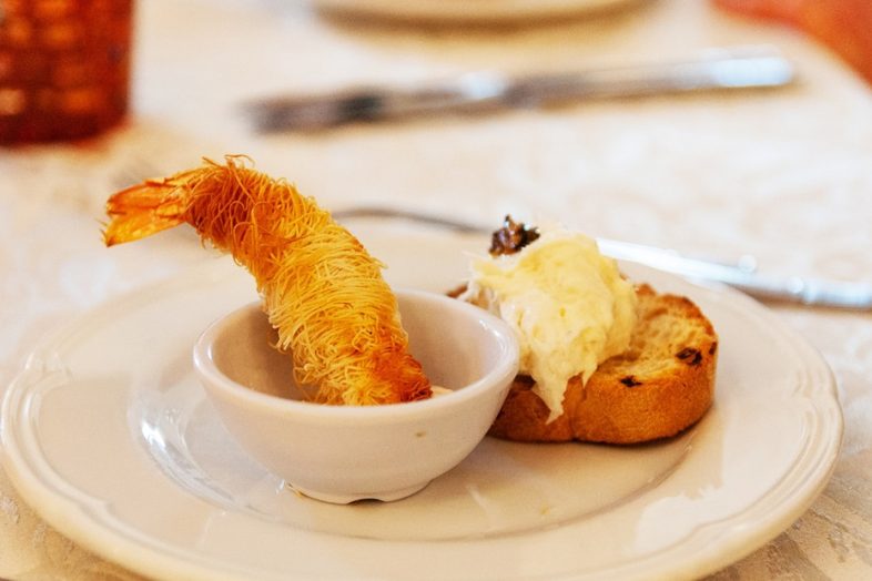 Kataifi Shrimp with Kalamata Olive Mayo Recipe