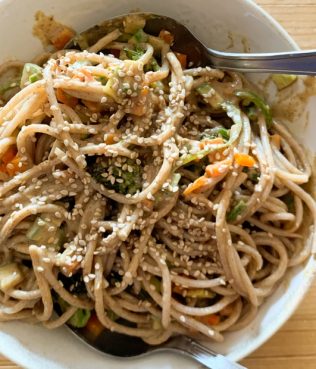 Cold Tahini Noodle Salad