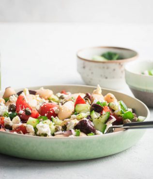 GIANT BEAN GREEK VILLAGE SALAD