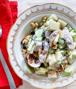 Waldorf Salad with a Greek Figs