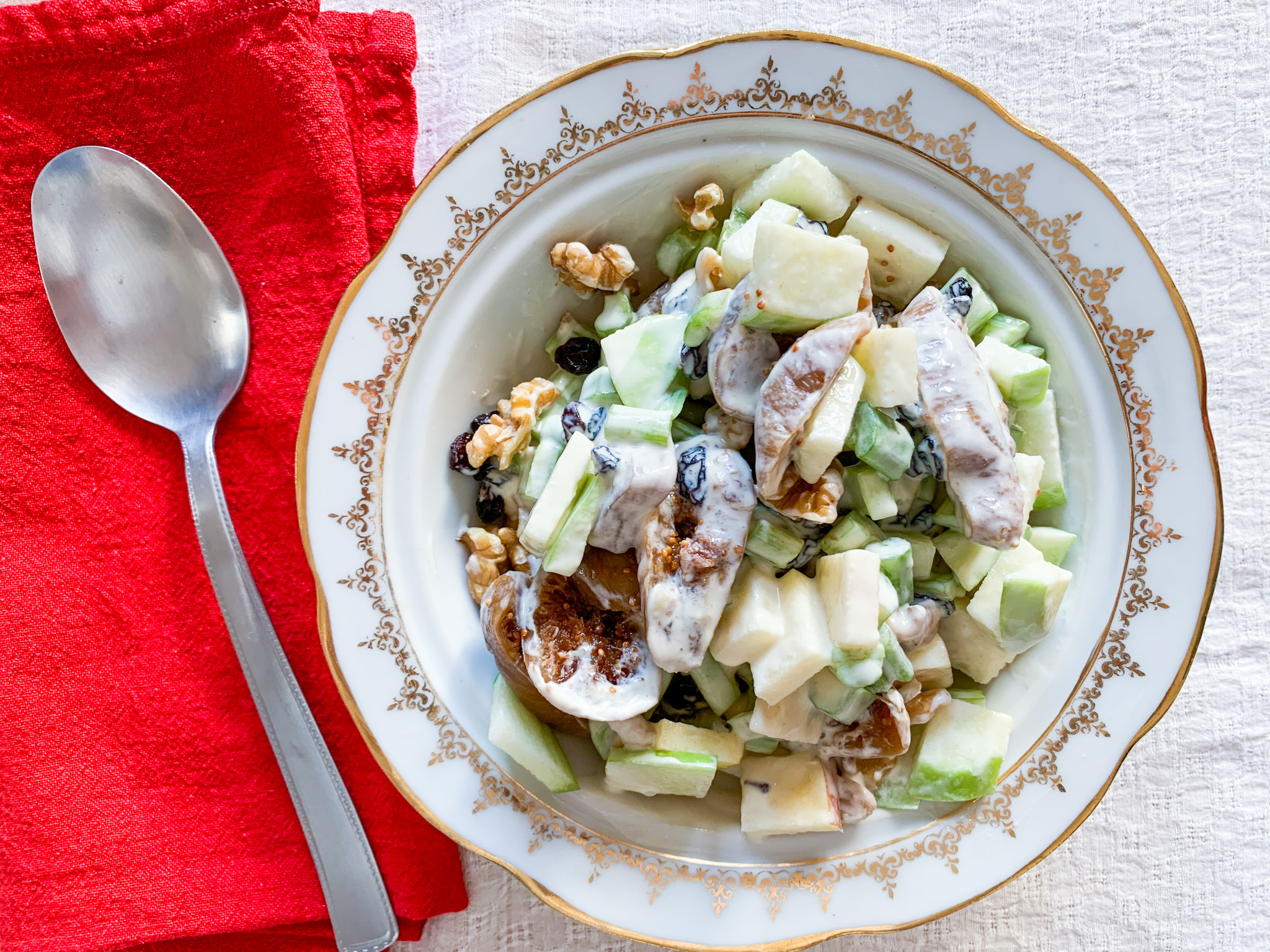 Waldorf Salad with a Greek Figs