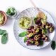 Mushroom Souvlaki With Pistachio Pesto. A recipe by Diane Kochilas