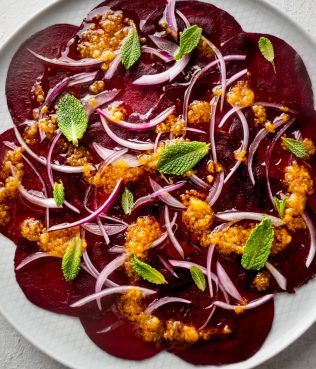 Beet and Red Onion Carpaccio