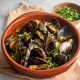 Spicy Steamed Mussels with Nuts, Onions & Herbs - Diane Kochilas