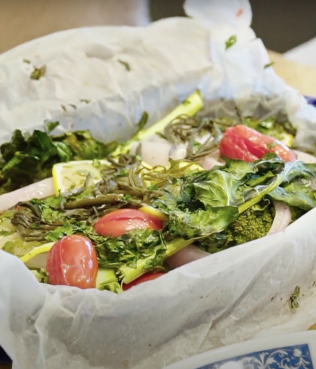 Broccoli Steaks baked in Paper