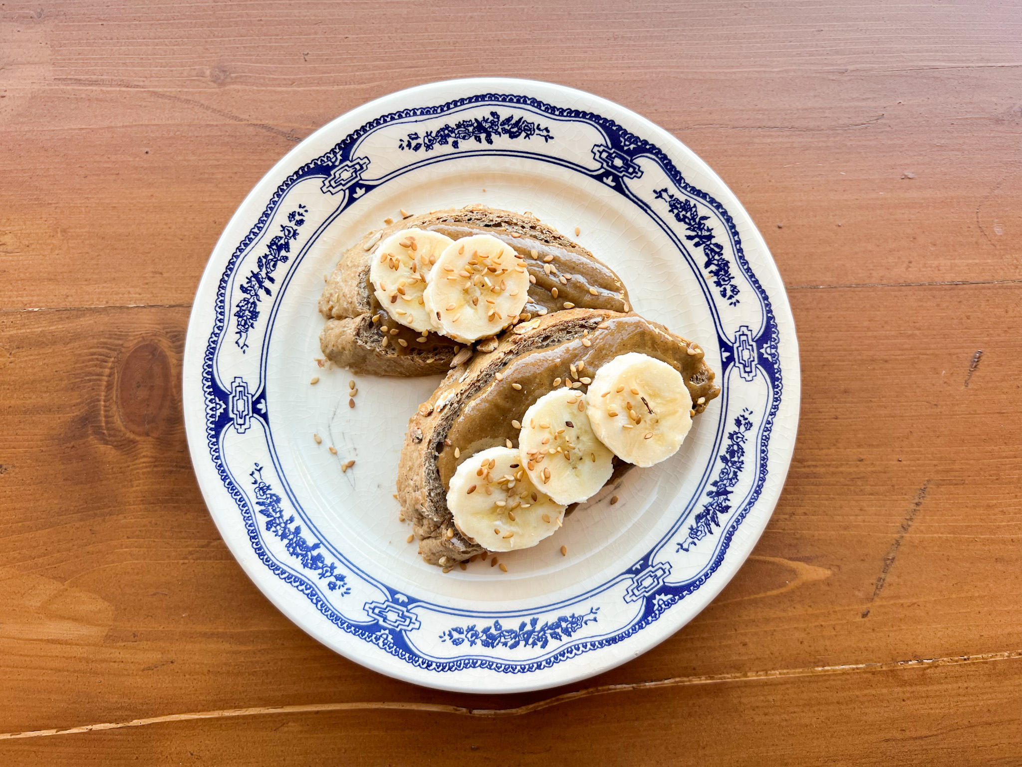 tahini honey toast