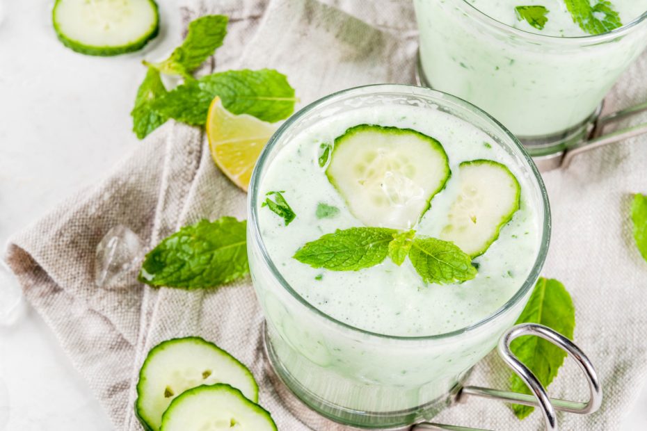 Chilled Cucumber-yogurt-avocado Soup