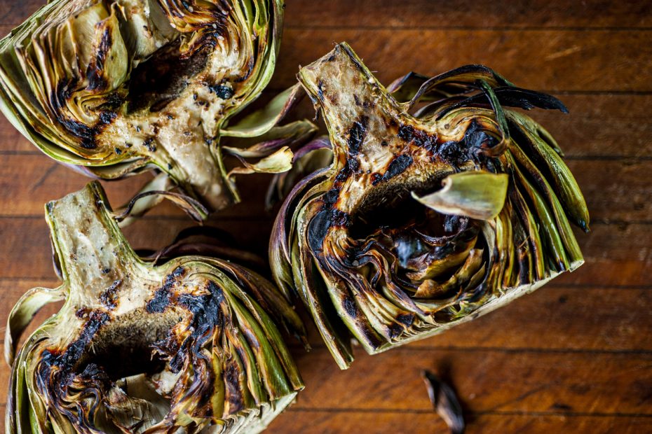 Greek-style Grilled Artichokes