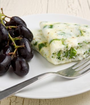 Eggwhite Omelet With Swiss Chard