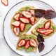 Avocado Toast With Strawberries And Chia Seeds