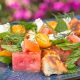 Bread Salad With Watermelon, Feta & Red Onion