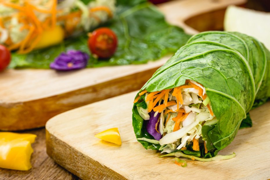 Mediterranean Diet Lettuce Wrap