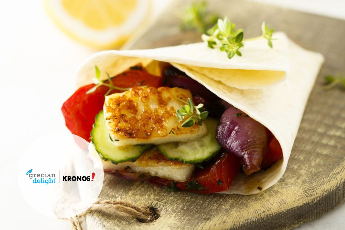 Grilled VegetableHalloumi Wrap Diane Kochilas