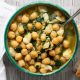 Chickpeas with Spinach, a recipe by Diane Kochilas.