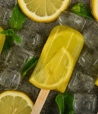 Tangy Lemon Ice Pops