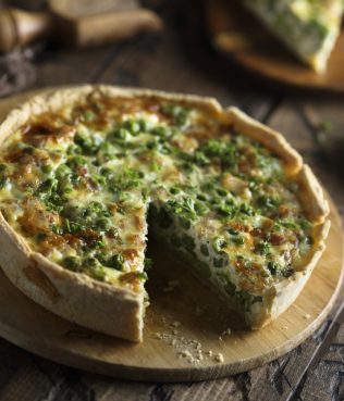 Green Pea Quiche