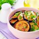 Panfried eggplant with feta cheese