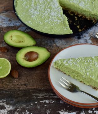 VEGAN AVOCADO LIME COCONUT PIE