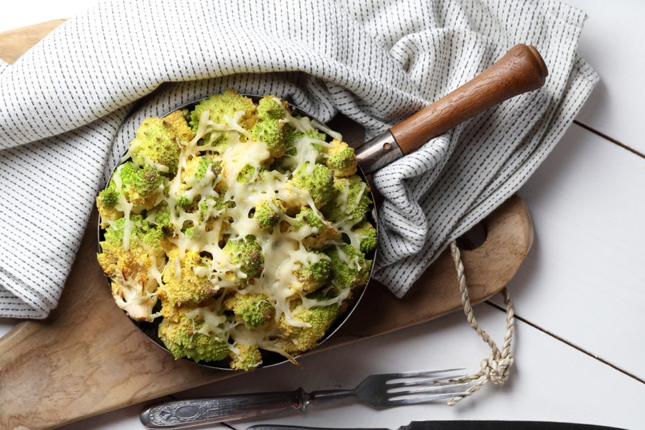 Romanesco cabbage au gratin.