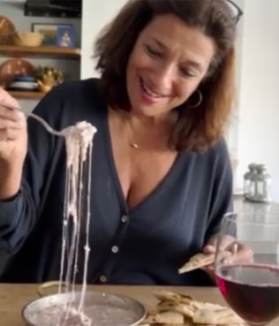 Feta-Graviera Melt with Red Wine