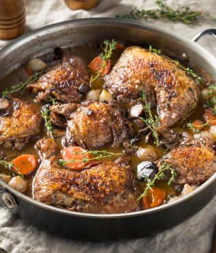 Rooster Braised in Wine, Kokoras Krasatos