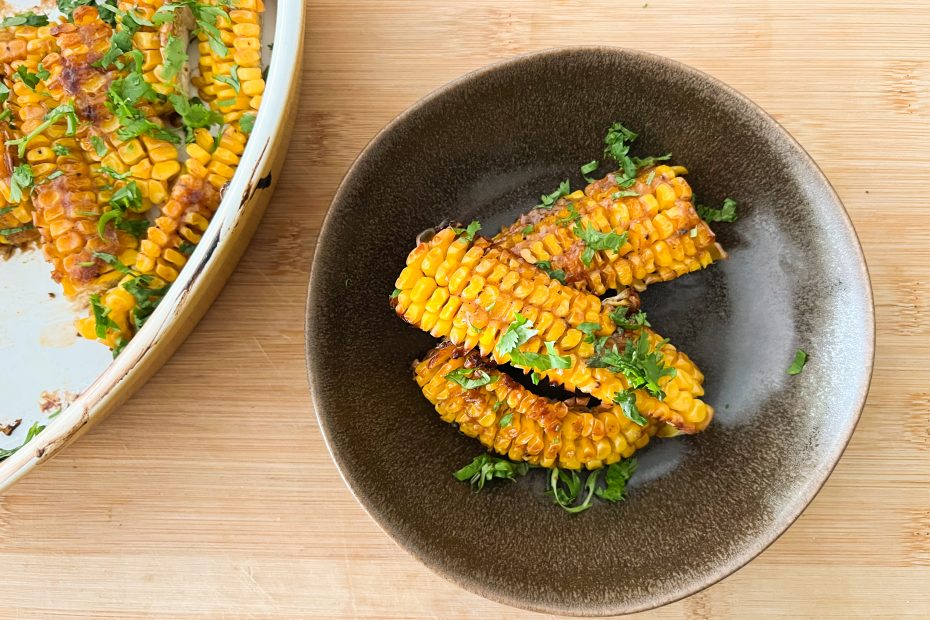 Roasted Corn Ribs with Greek Honey