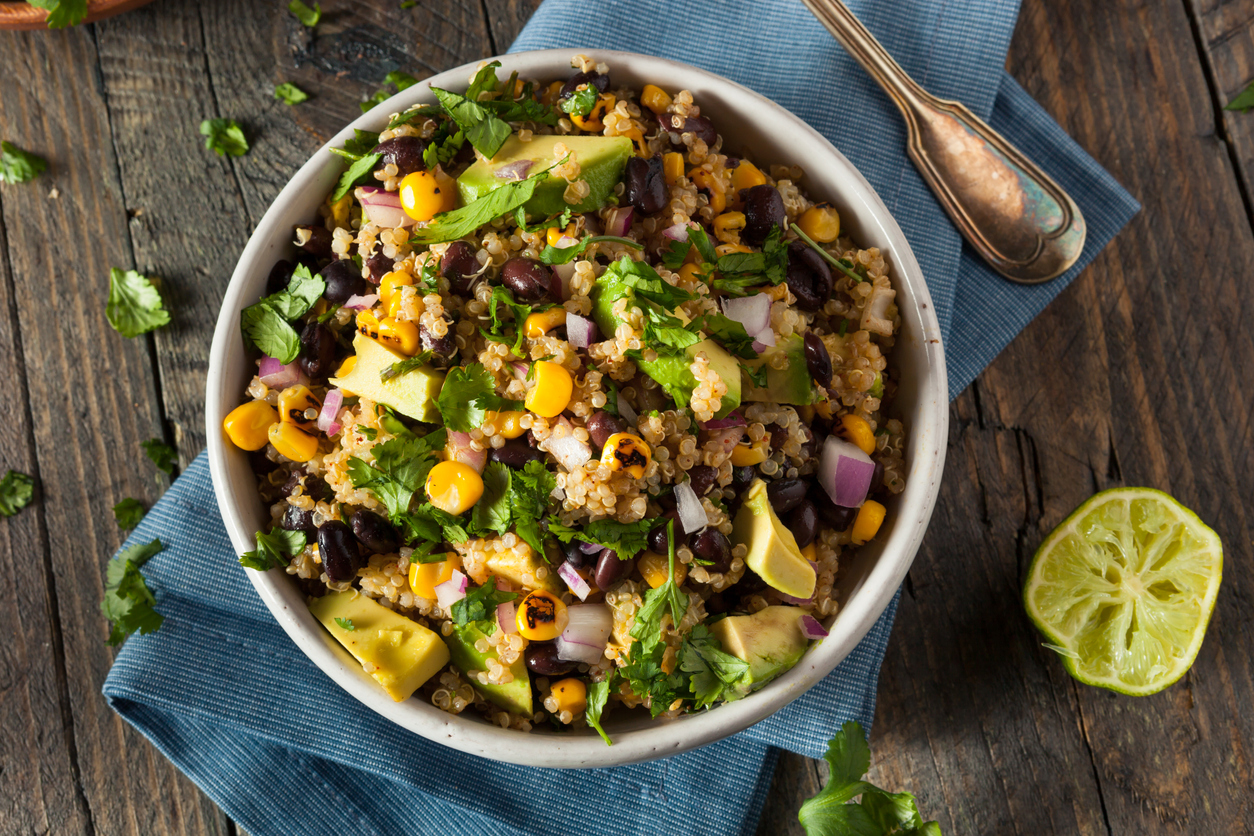 Recipe for Mexican Quinoa Salad with Beans, Corn & Cilantro Recipe for Mexican Quinoa Salad with Beans, Corn & Cilantro