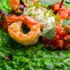 Green risotto with Shrimp