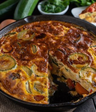 Frittata with Mediterranean Vegetables