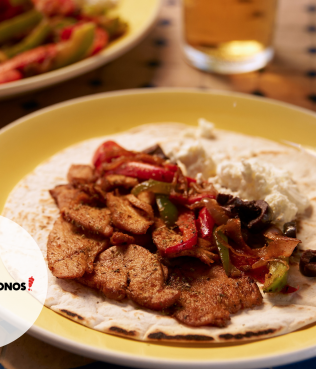 Grek-Mex Chicken Fajitas